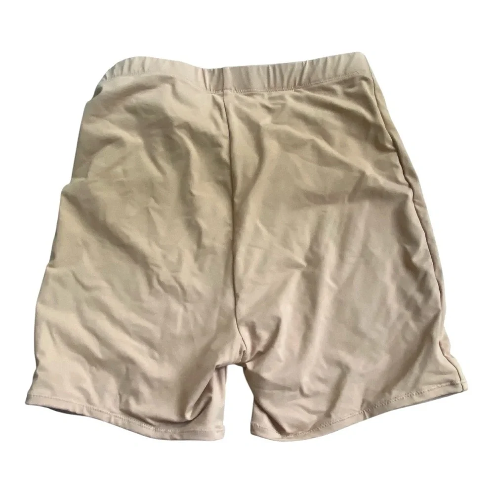 SKIMS Signature Mid Waist Swim Short Sz S Ochre